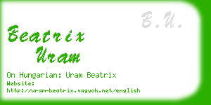 beatrix uram business card